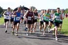 The start of the Tyne Bridge Harriers Exhibition Park 5k, Newcastle.